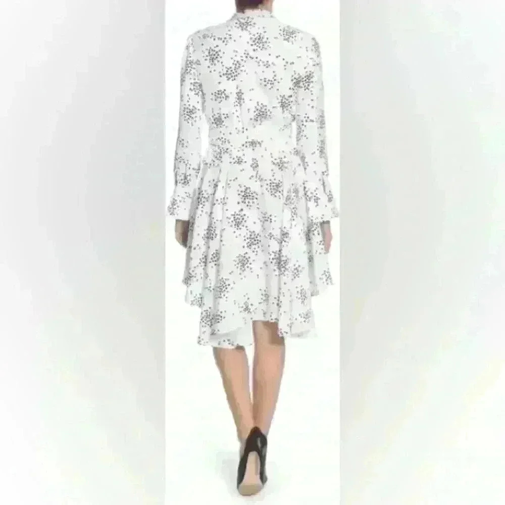 Catherine Malandrino Painters Dot White dress size 6 - Picture 2 of 4